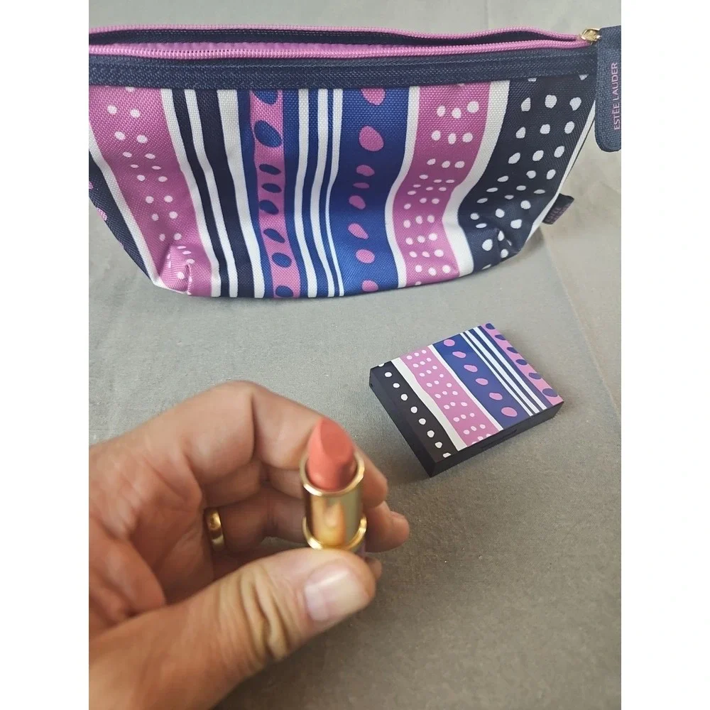Vintage Estee‎ Lauder Lipstick, Eyeshadow And Makeup Bag